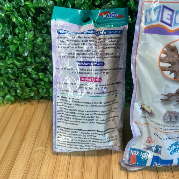 Lot of 3 Weco Marine Pro Series 24" Green Giant Kelp 9" & 6" Bushy Kelp Aquarium - Picture 12 of 12